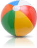 rainbow beach ball