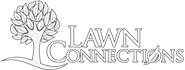 Lawn Connections white logo