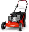 red lawn mower