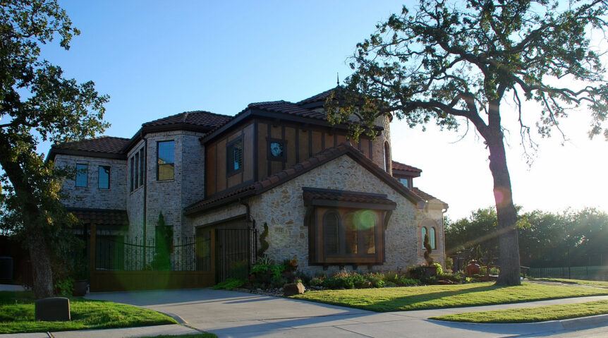 front yard landscaped and maintained by lawn connections